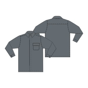 CAMISA H C/PROTECÇÃO ANTIESTÁTICA/IGNIFUGA CINZA